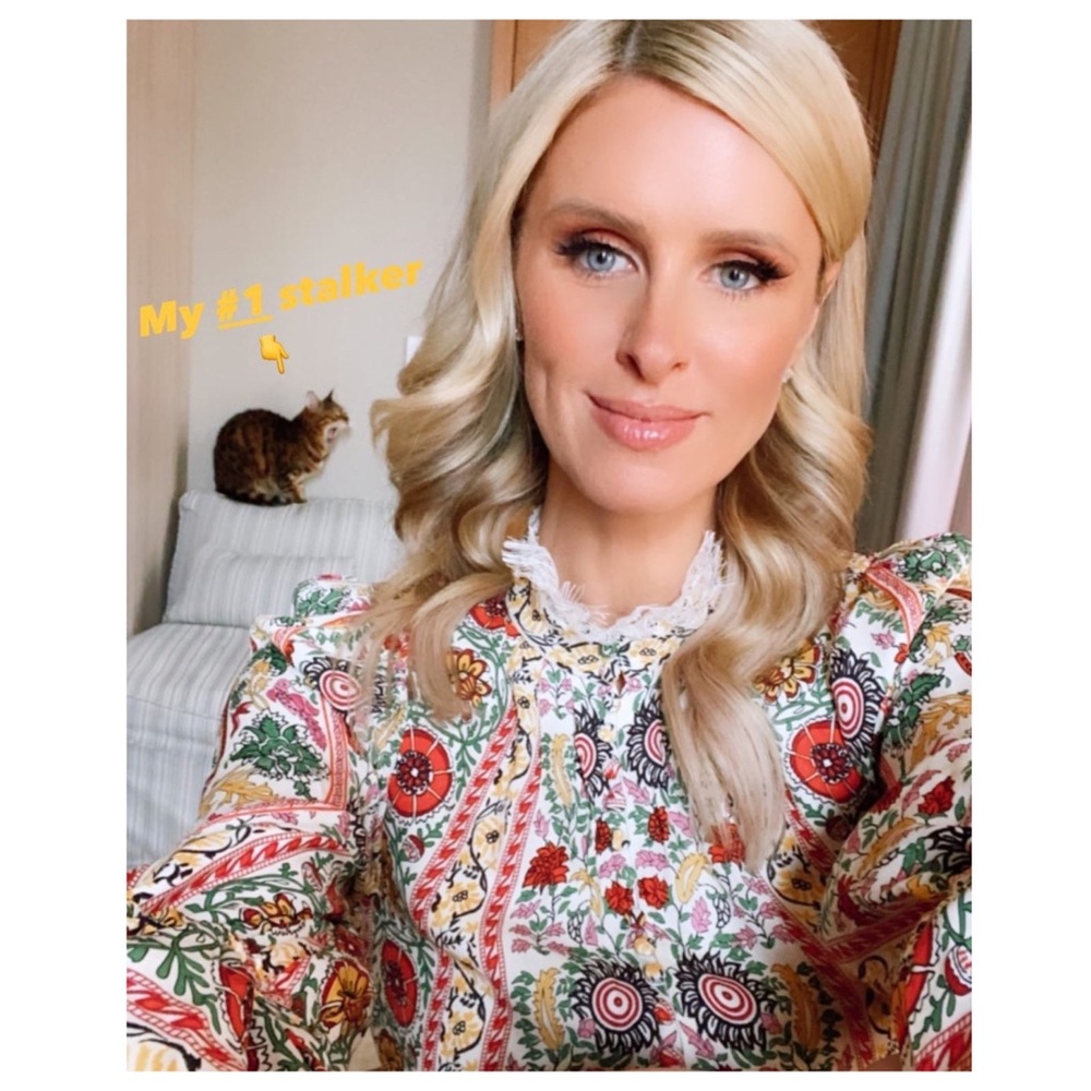 ALICE + OLIVIA Lawson Mock Neck Floral Mini Dress - Picture 10 of 13